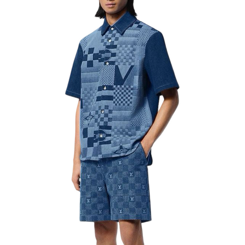 ensemble chemise et short en denim Louis Vuitton