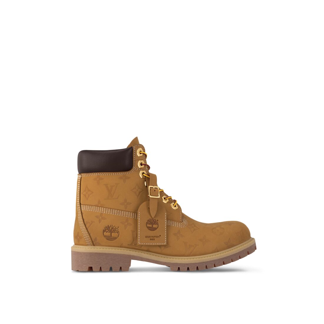Bottes Louis Vuitton x Timberland monogramme