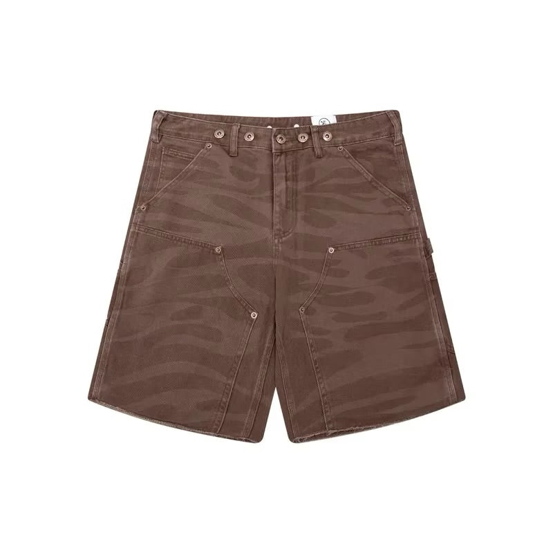 Short en jean clouté Hellstar Marron