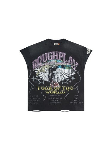 T-shirt graphique oversize élégant pour homme Roughplay.