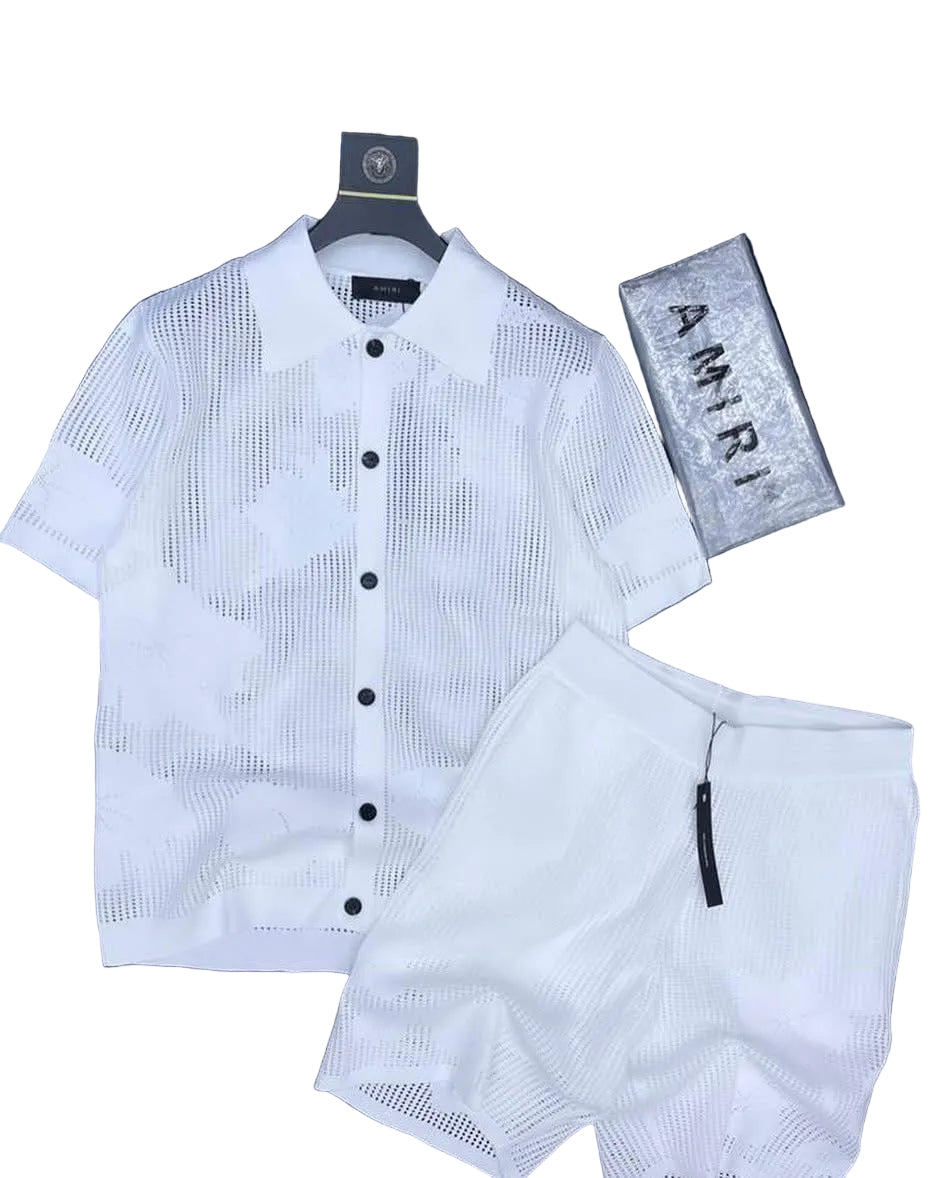 ensemble blanc de la marque Amiri