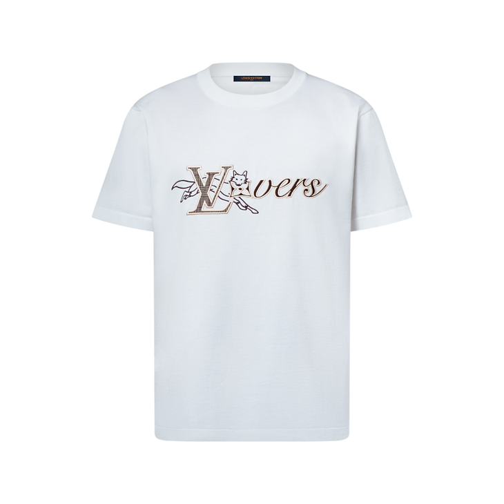 t-shirt blanc en coton Louis Vuitton