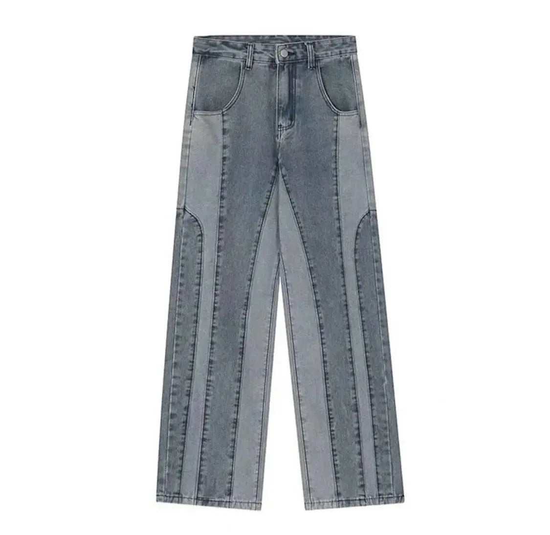 jean patchwork bicolore