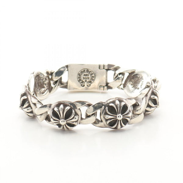 bracelet Chrome Hearts fabriqué en argent sterling et caractérisé par des maillons complexes