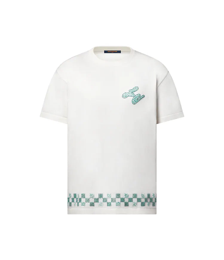 tee-shirt ras-du-cou ornementé Louis Vuitton
