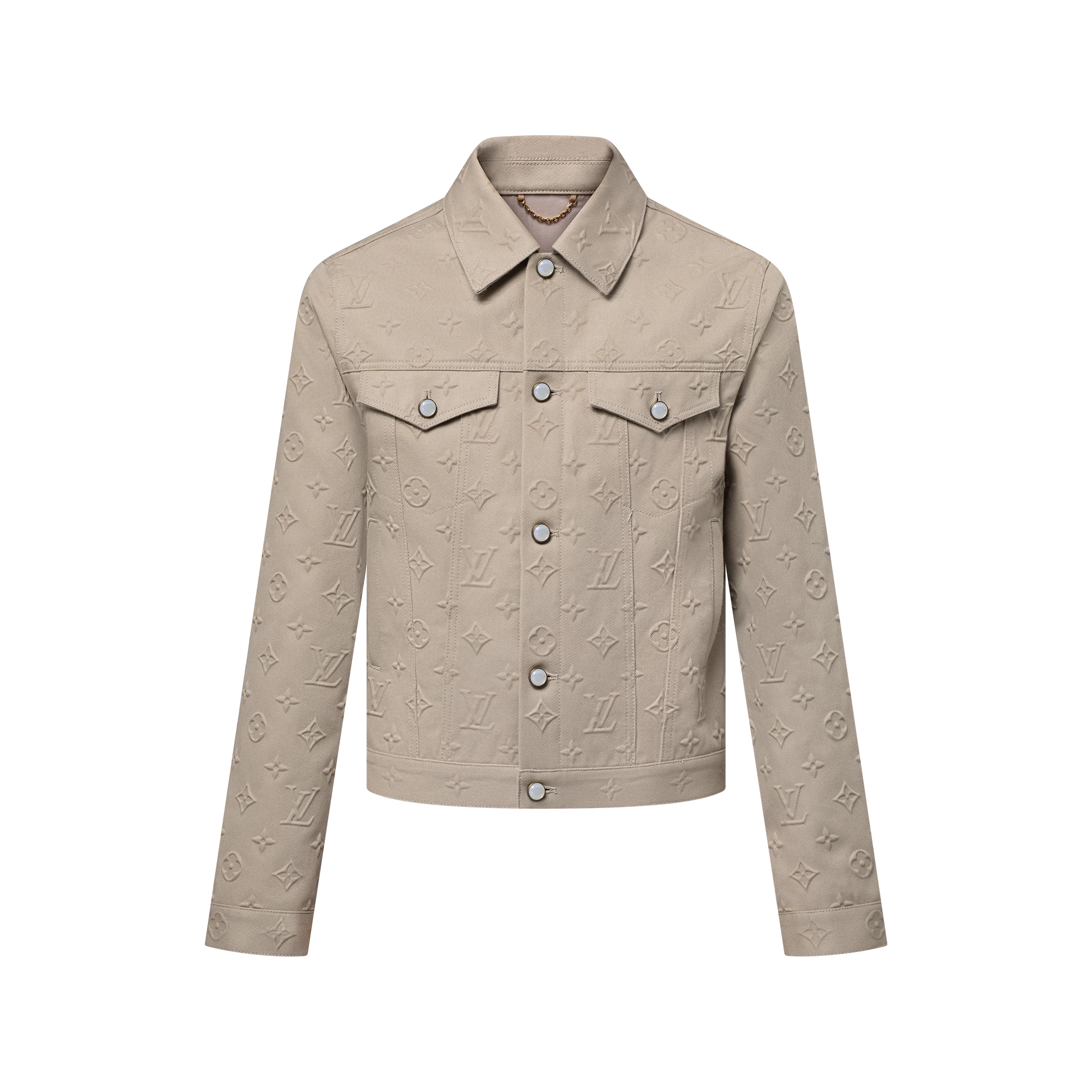 veste à Monogram embossé en denim Louis Vuitton
