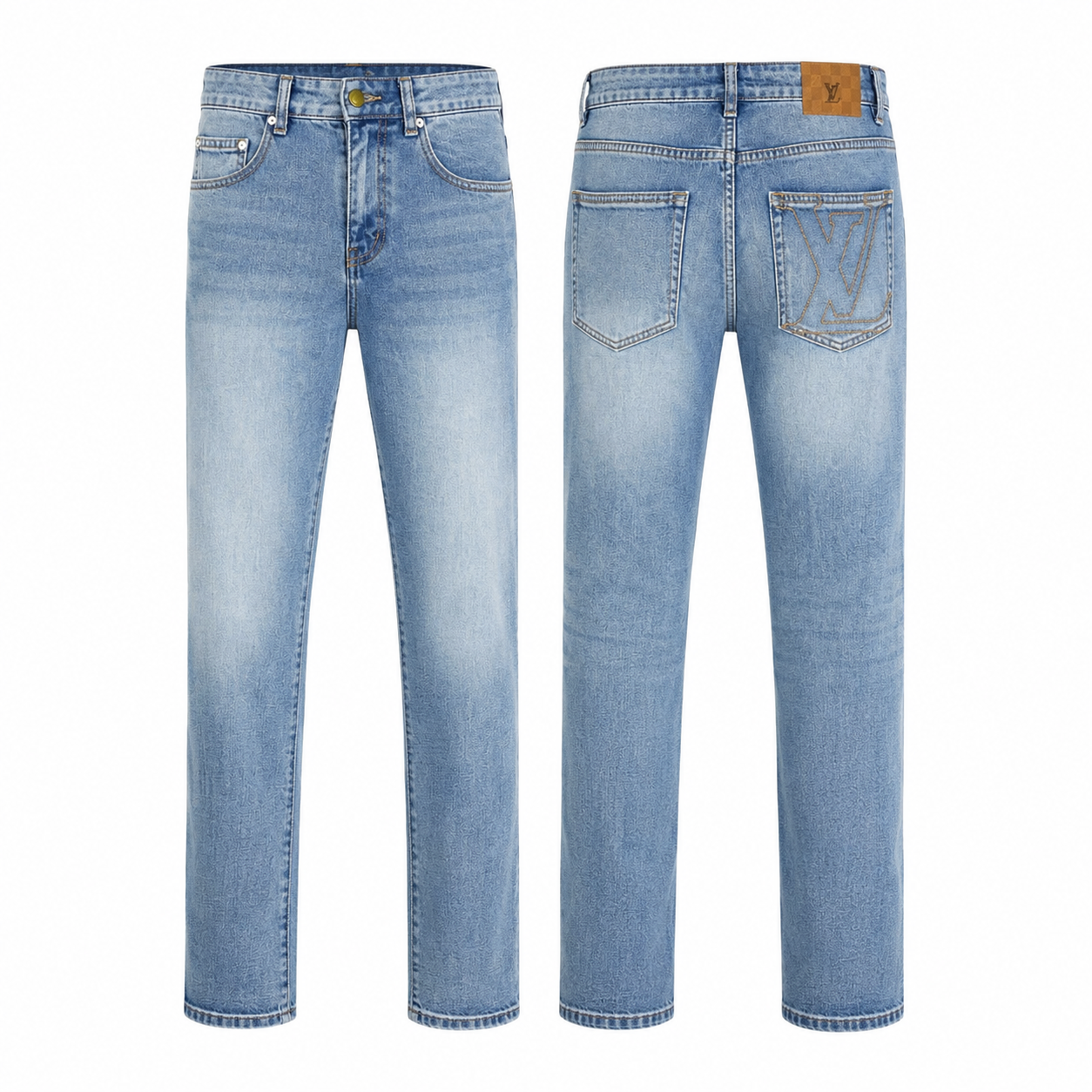 pantalon slim en denim Louis Vuitton