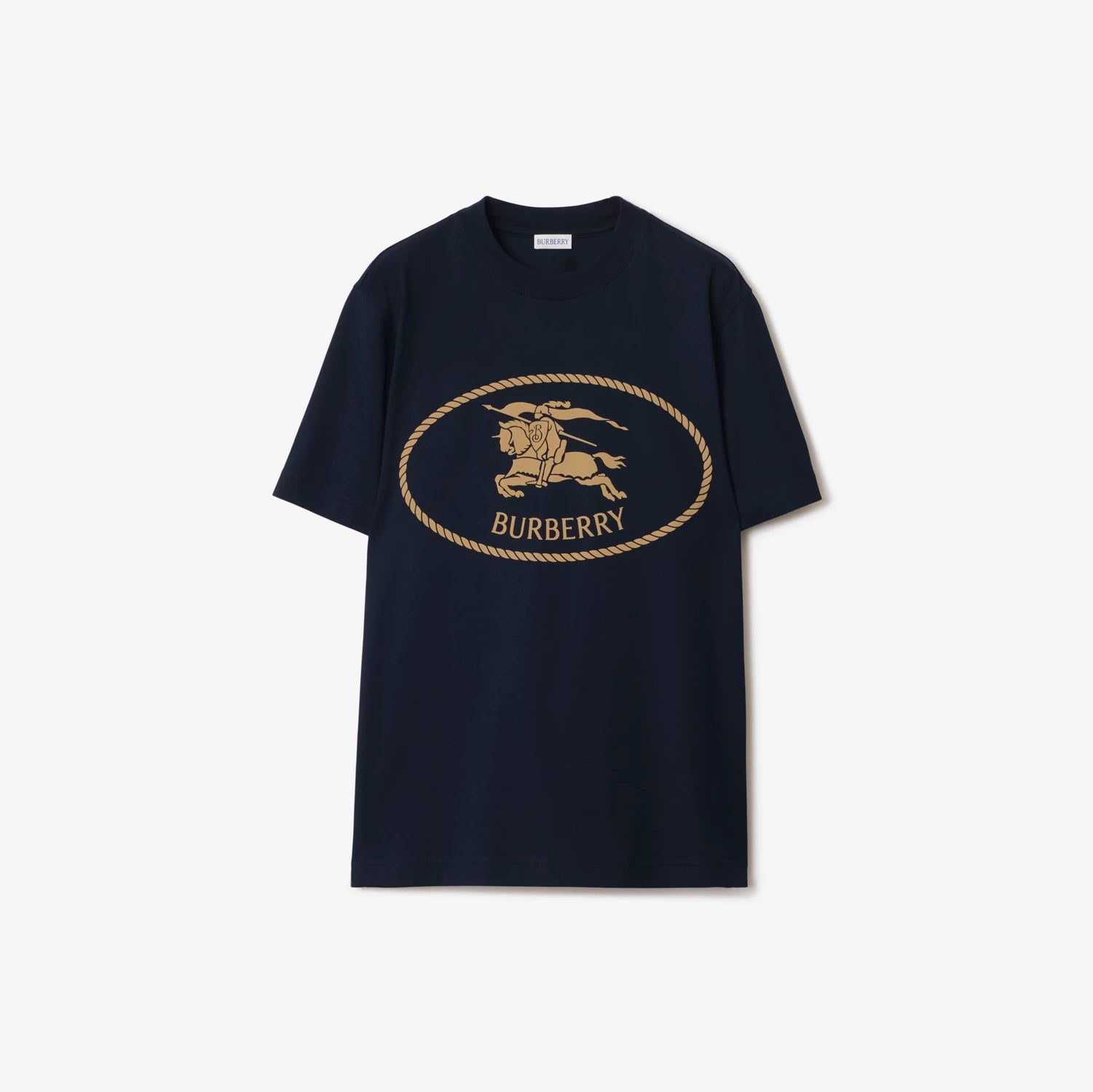 t-shirt noir en coton Burberry
