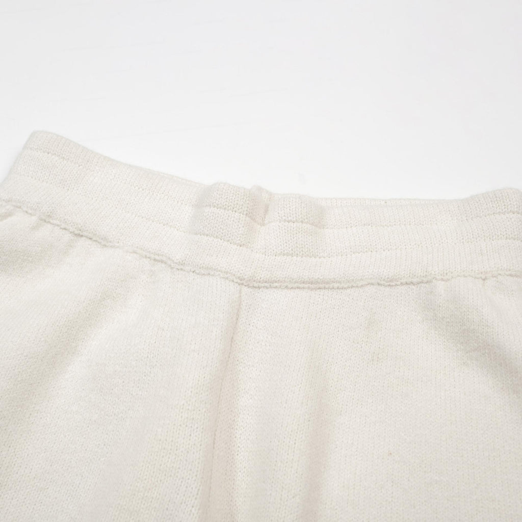 short en maille Cole Buxton blanc cassé (Intarsia Knit Shorts in Ecru/Off White)