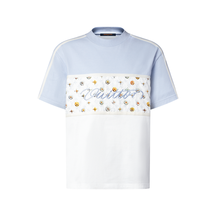 est le Tee-shirt graphique brodé de la marque Louis Vuitton