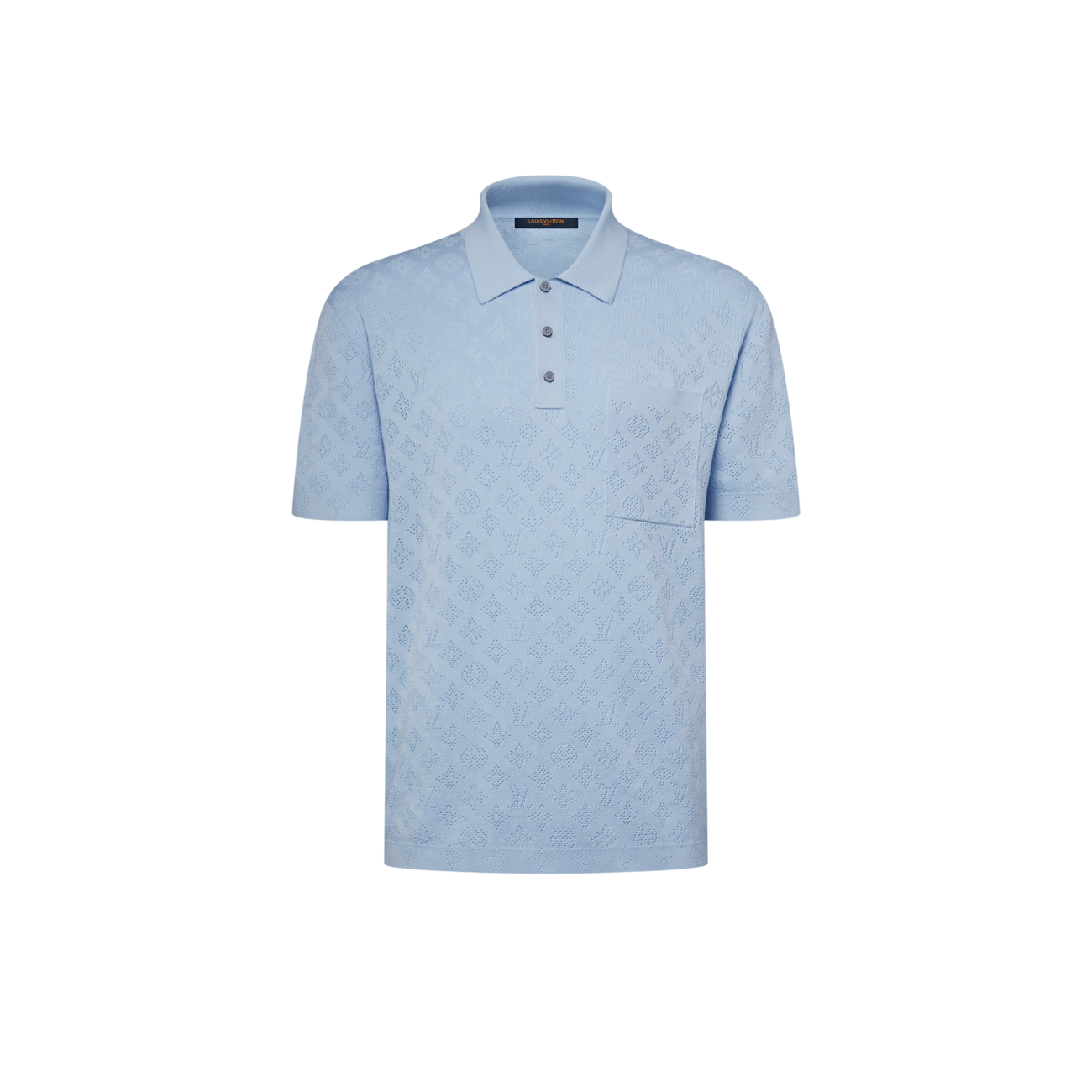 polo à manches courtes en coton Louis Vuitton