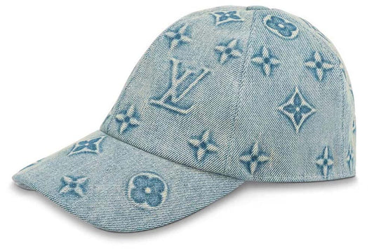 Louis Vuitton Casquette Monogram Denim Délavé Bleu Denim