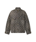 surchemise Louis Vuitton en denim monogrammé est orné de cristaux appliqués à la main, issus de la collection FW23