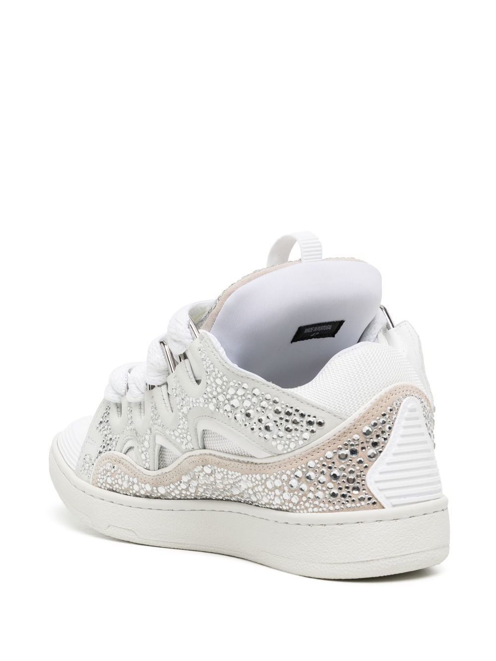 Sneakers Lanvin Curb rehaussées de strass (Rhinestones)