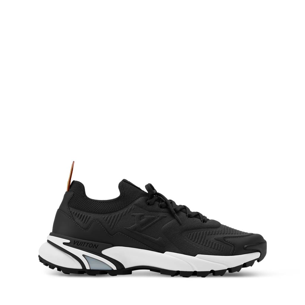baskets Louis Vuitton Runner Tatic en coloris noir et blanc