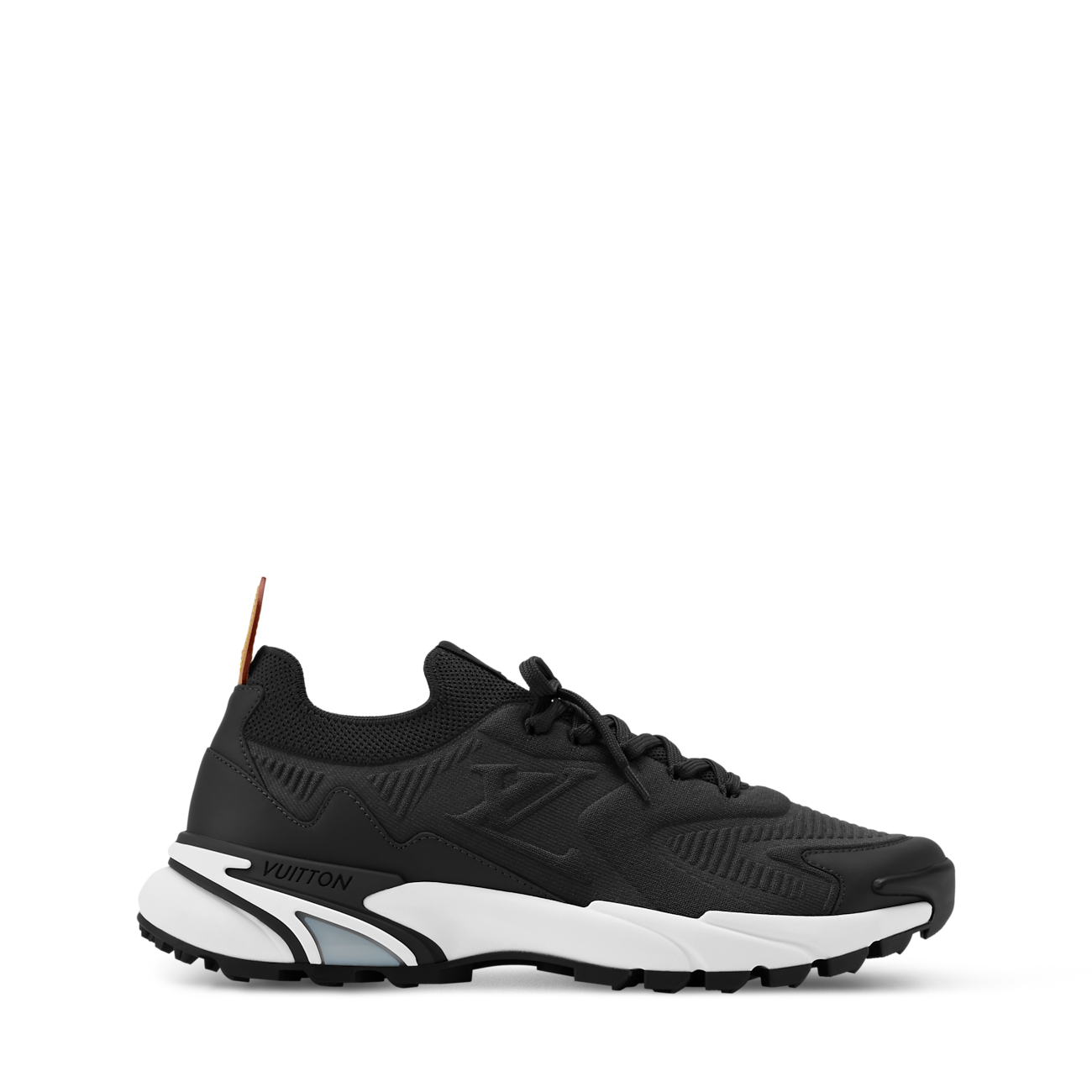 baskets Louis Vuitton Runner Tatic en coloris noir et blanc
