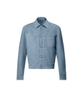 Veste denim Type II en cuir velours Louis Vuitton
