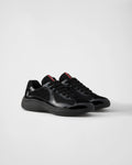 baskets Prada America's Cup en cuir verni noir