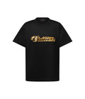 T-shirt noir en coton Louis Vuitton en broderie de sequins dorés