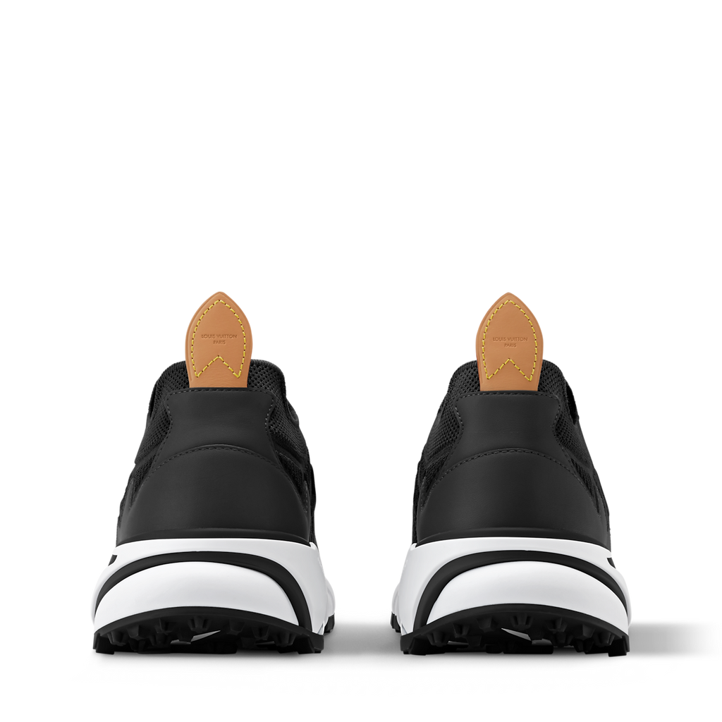 baskets Louis Vuitton Runner Tatic en coloris noir et blanc