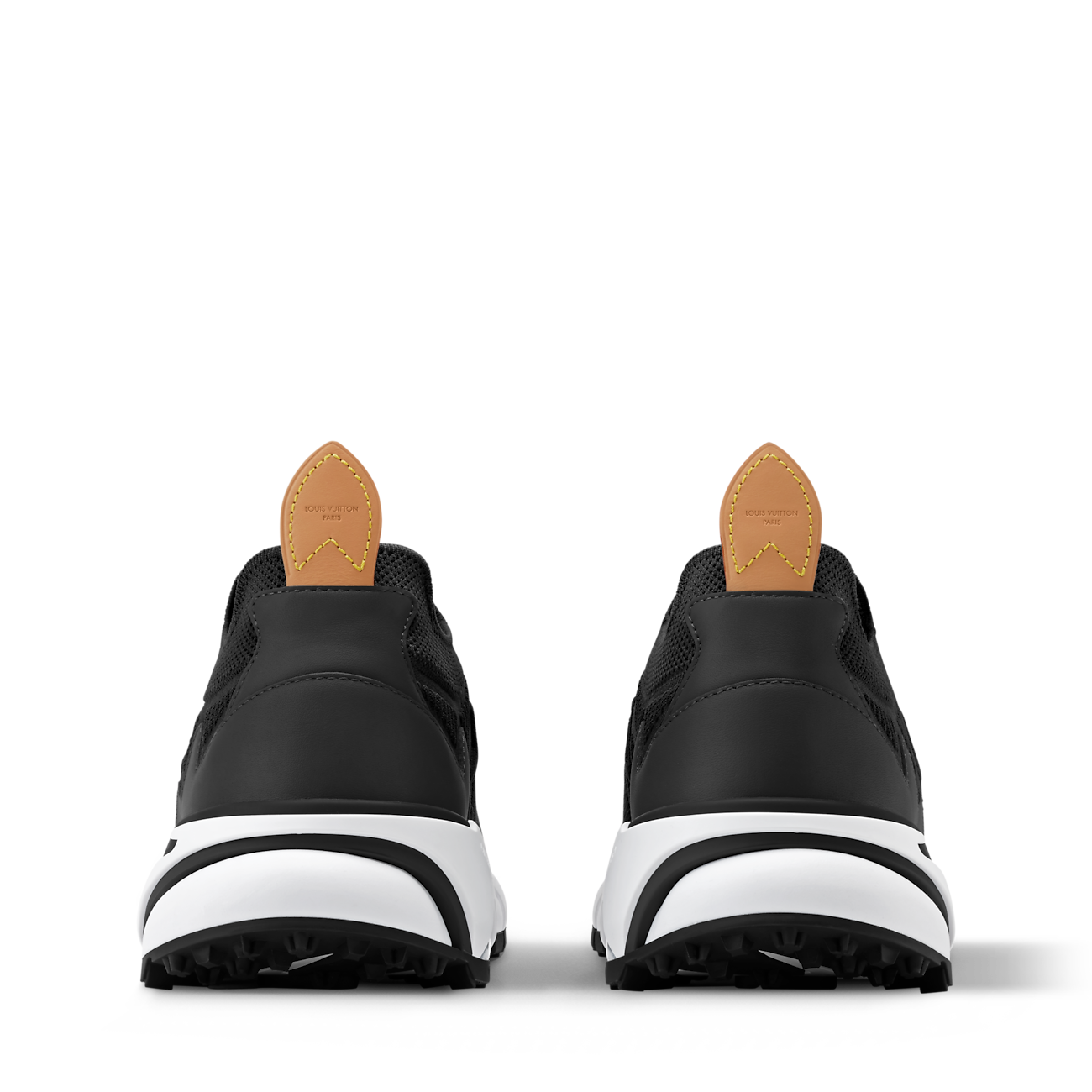 baskets Louis Vuitton Runner Tatic en coloris noir et blanc