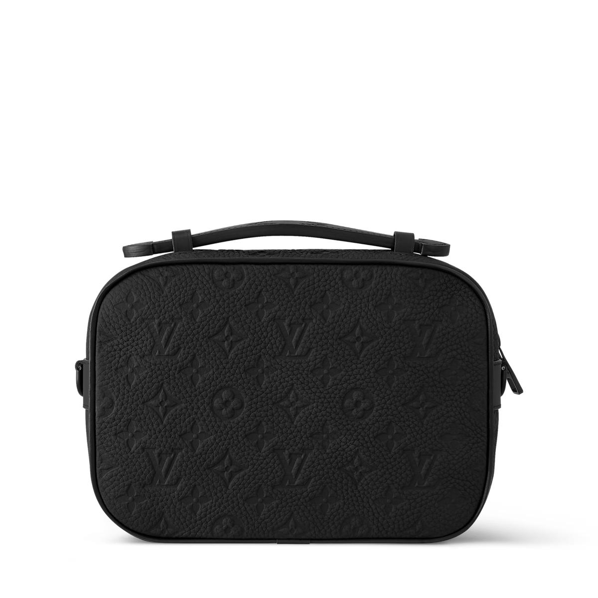 sac messenger S Lock de Louis Vuitton se distingue par son cuir Taurillon noir orné du motif Monogram embossé et sa serrure magnétique distinctive inspirée des malles de la Maison.