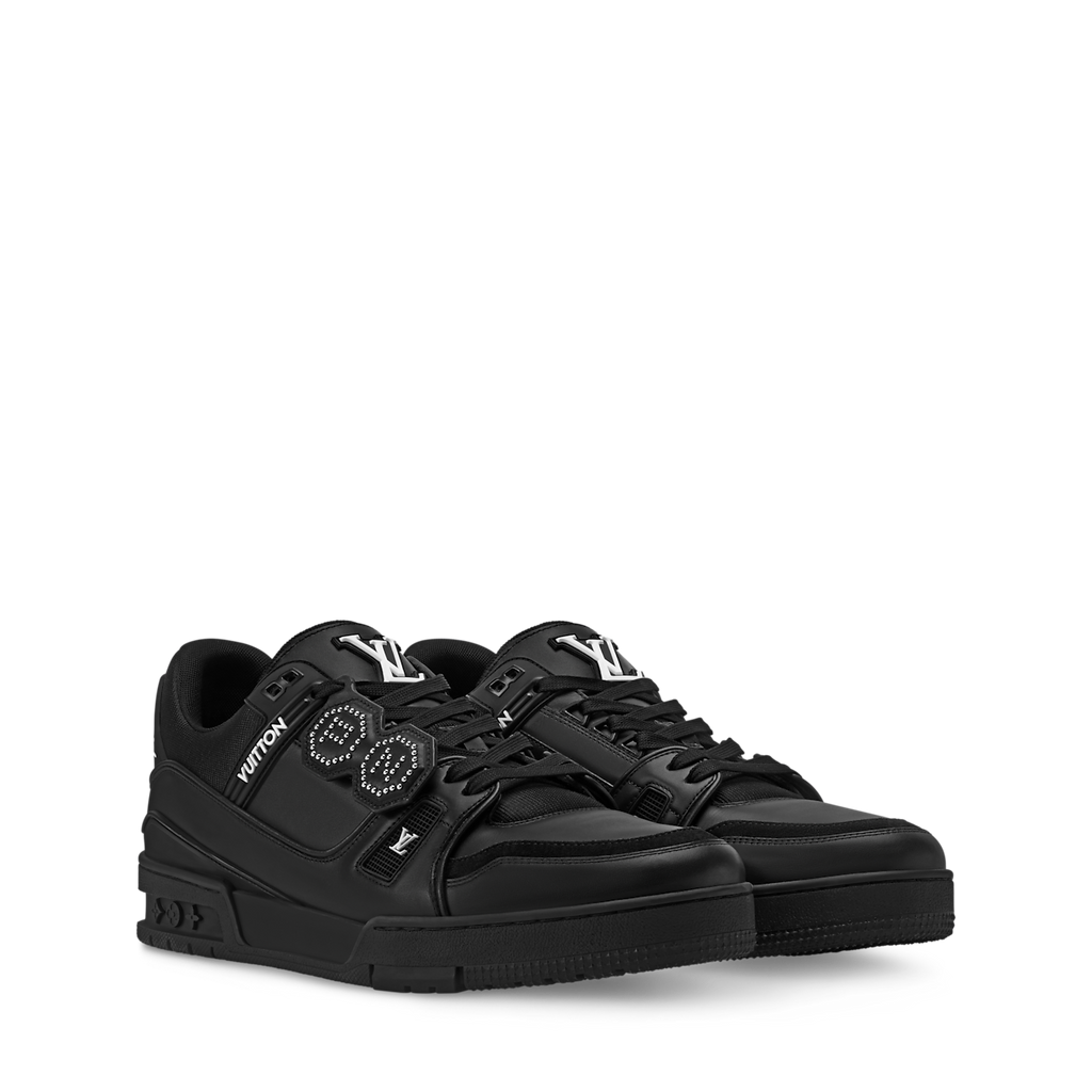 Sneaker LV Trainer, un modèle emblématique de la maison Louis Vuitton.