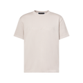 tee-shirt à manches courtes Louis Vuitton en mélange de coton et de cachemire se distingue par son élégant lettrage ton sur ton et ses détails aérés en maille pointelle sur les manches