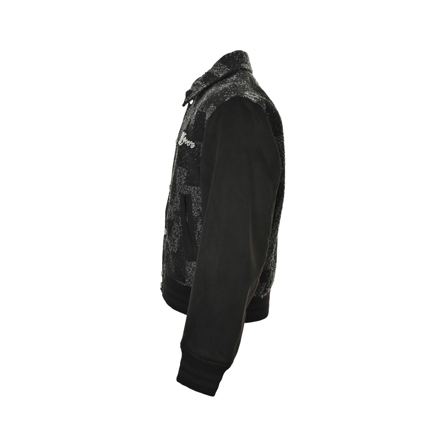 Louis Vuitton Mix Leather Varsity Blouson Noir