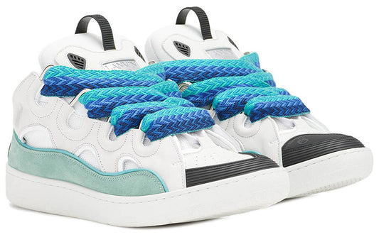 Lanvin Curb Sneaker Blanc Bleu