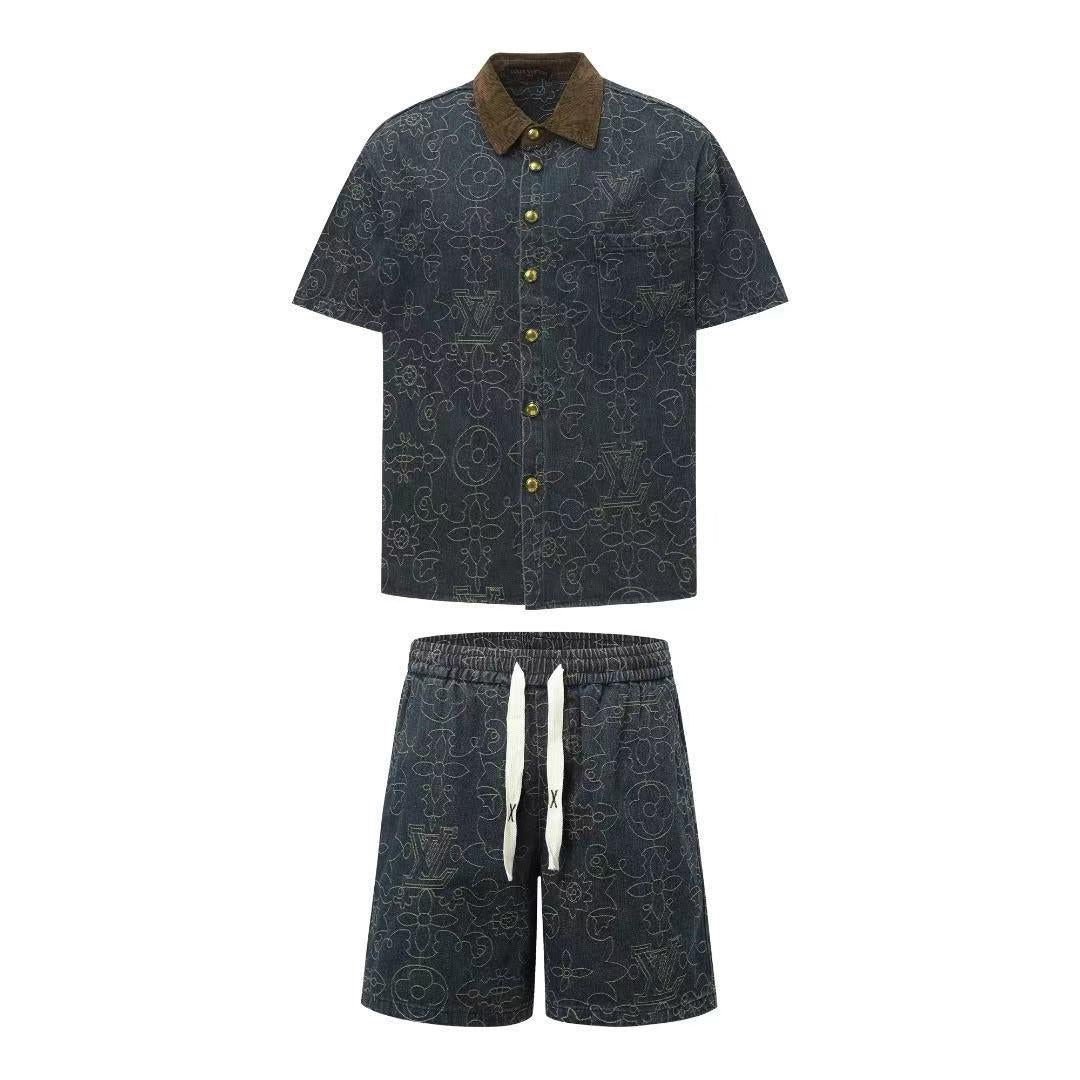 ensemble en denim Louis Vuitton
