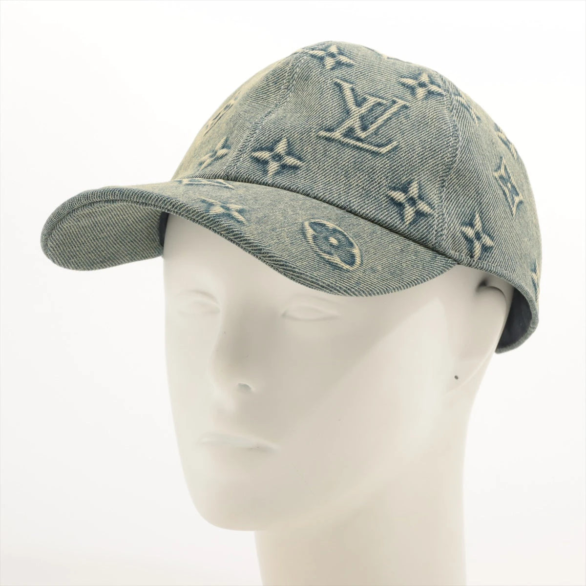 Louis Vuitton Casquette Monogram Denim Délavé Bleu Denim