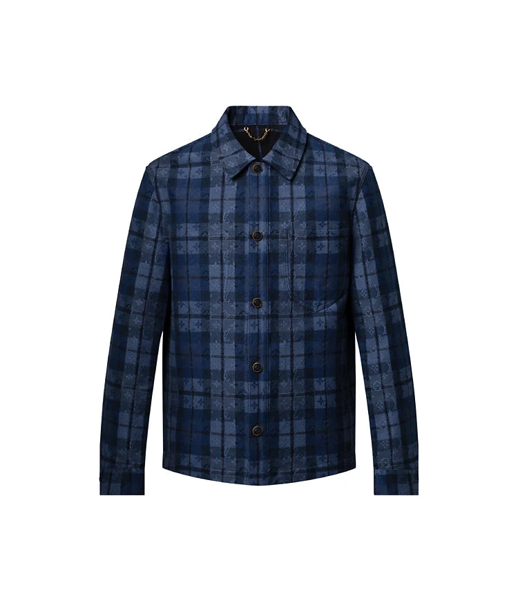 surchemise en denim Monogram Tartan de la marque Louis Vuitton