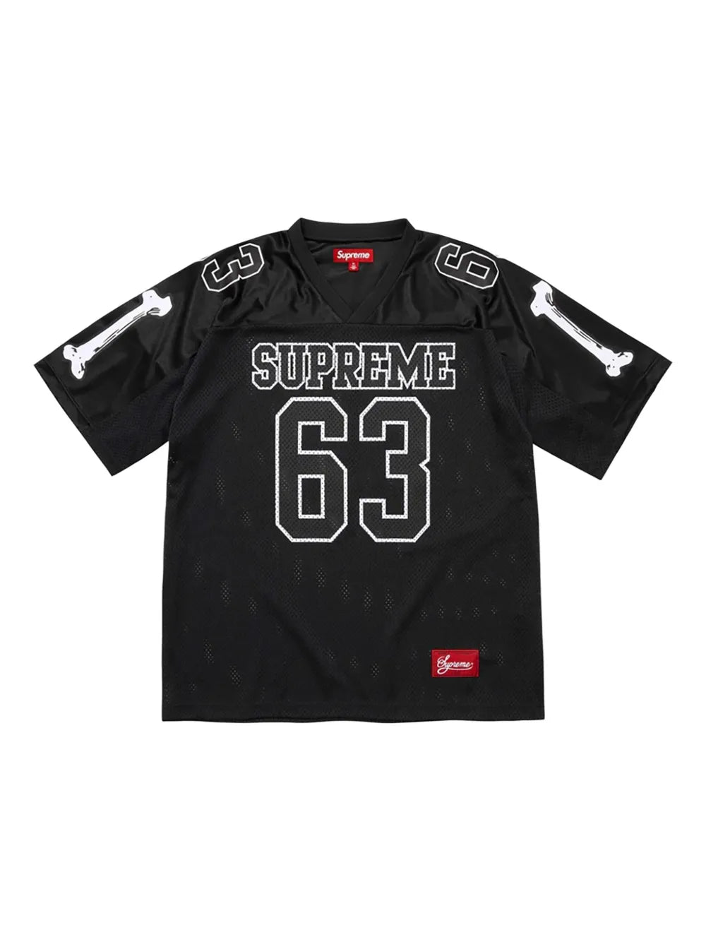 maillot de football Supreme Bones Football Jersey en coloris noir