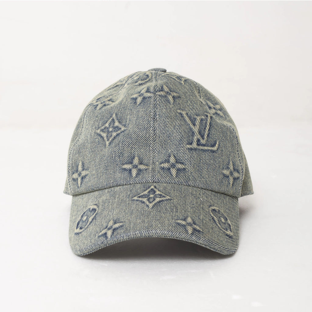 Louis Vuitton Casquette Monogram Denim Délavé Bleu Denim