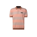 polo Louis Vuitton modèle à rayures Damier, confectionné en maille jacquard de coton biologique