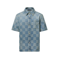 Chemise Damier 3D en denim léger de la maison Louis Vuitton.