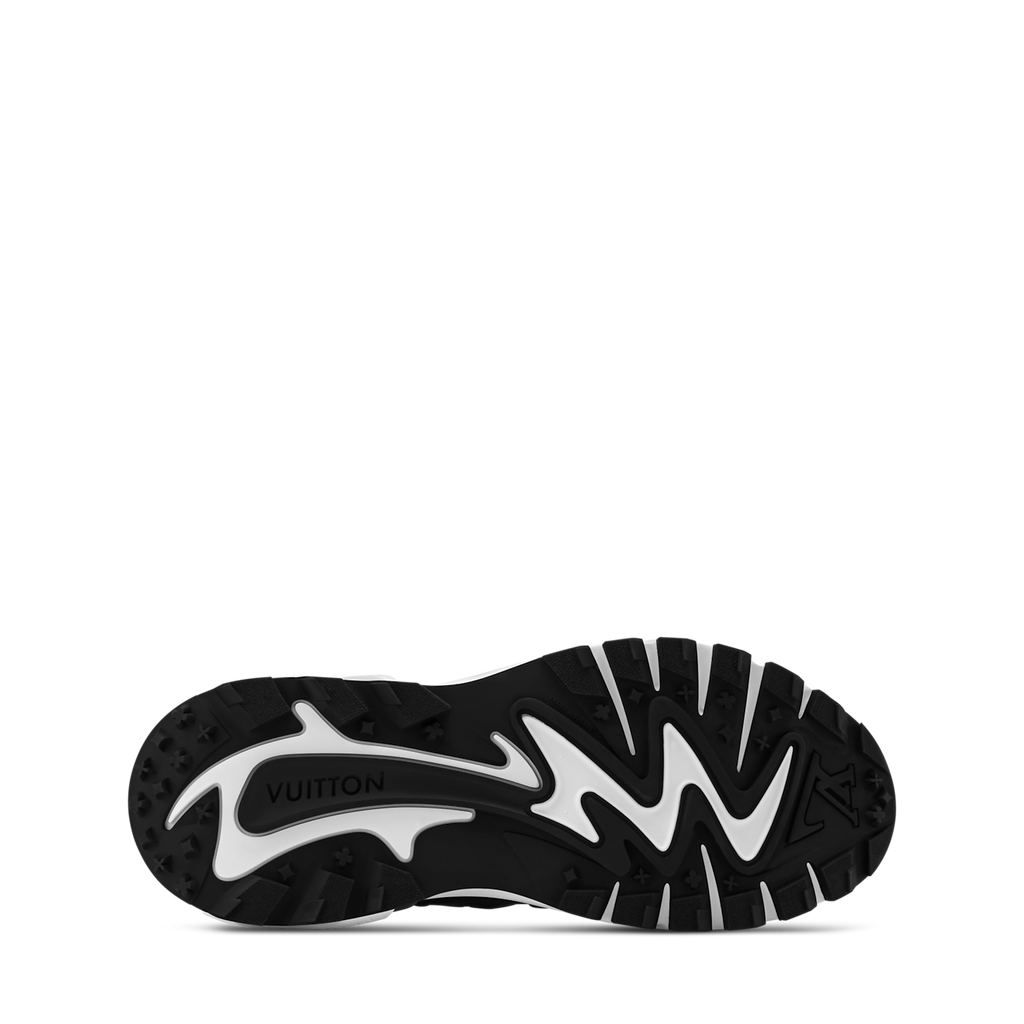 baskets Louis Vuitton Runner Tatic en coloris noir et blanc