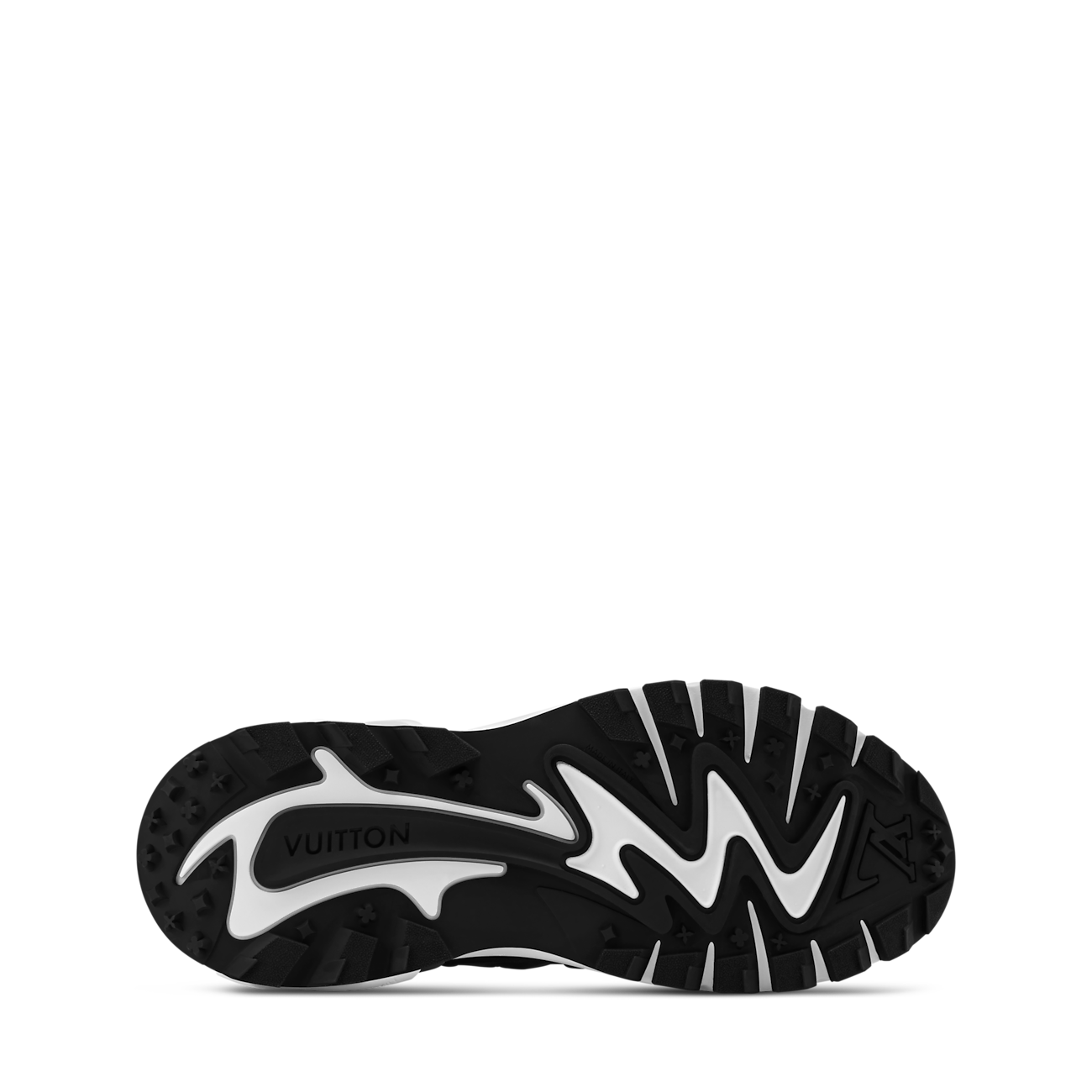 baskets Louis Vuitton Runner Tatic en coloris noir et blanc