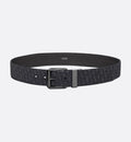ceinture Dior en jacquard Micro Dior Oblique noir