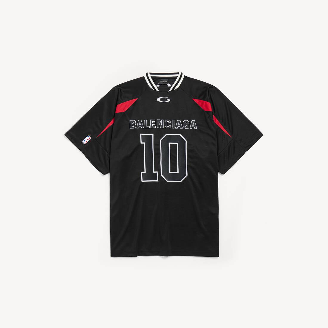Maillot Balenciaga x NBA Oversize en jersey sec noir