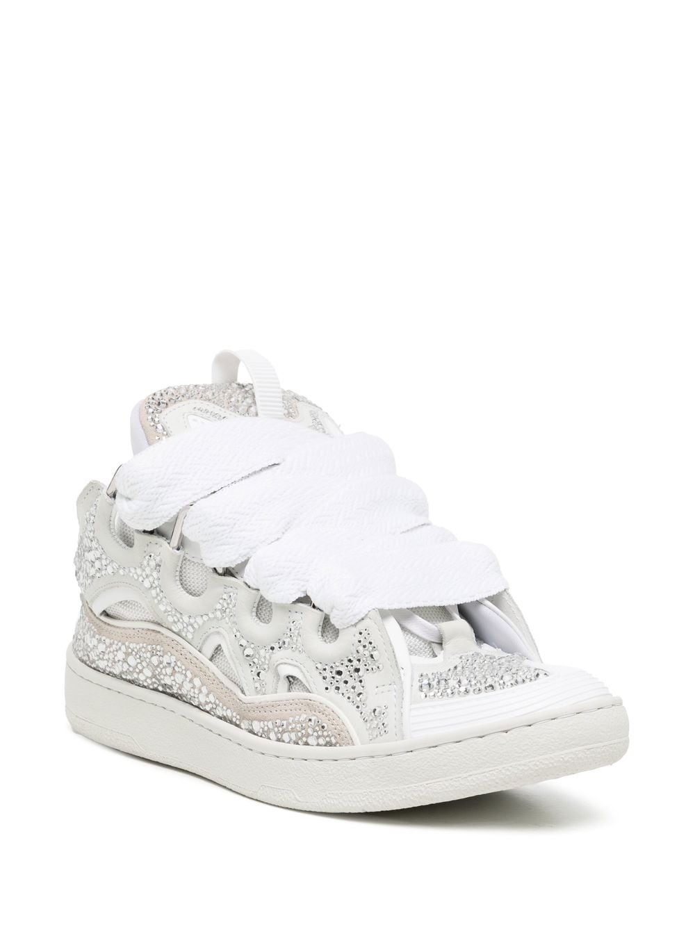 Sneakers Lanvin Curb rehaussées de strass (Rhinestones)