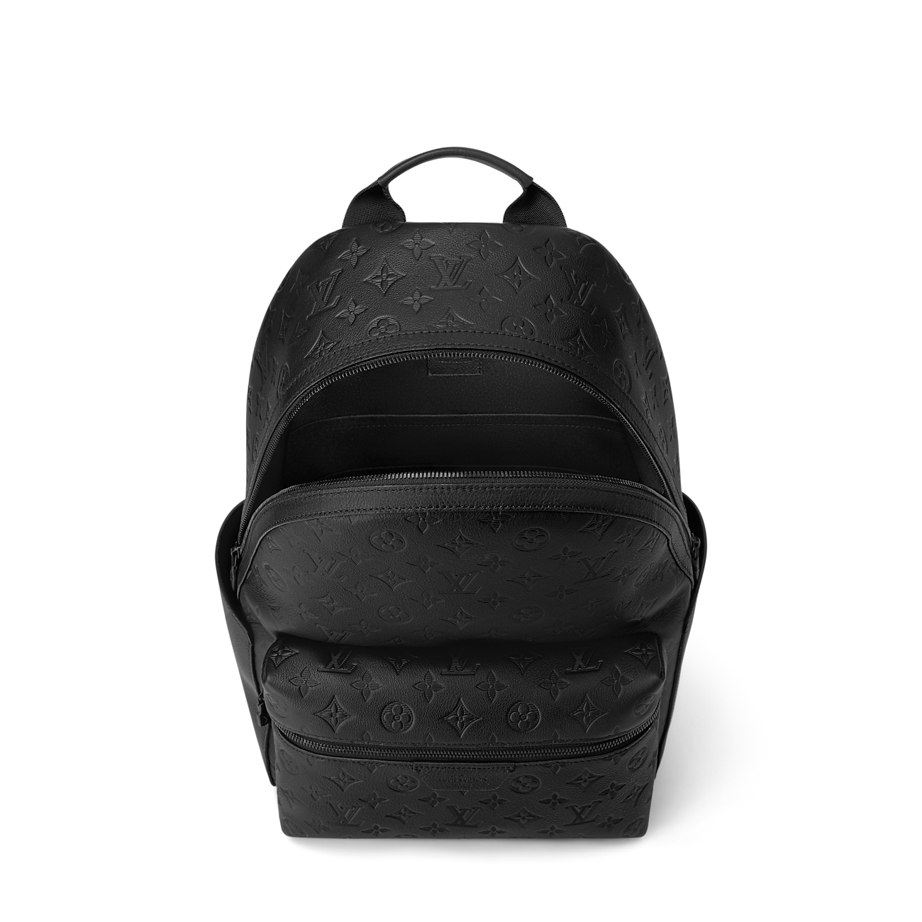 sac à dos Louis Vuitton Discovery confectionné en cuir de veau noir souple