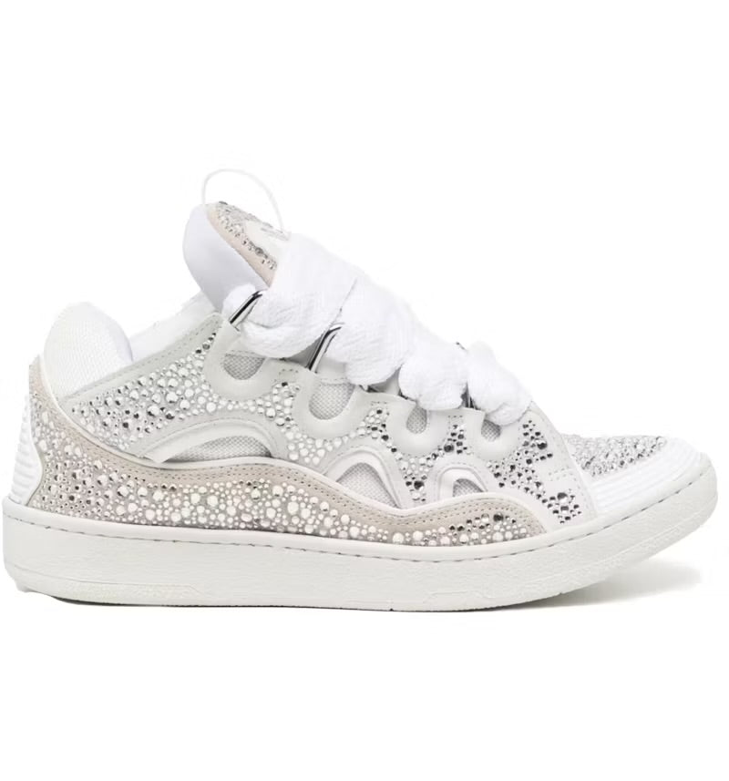 Sneakers Lanvin Curb rehaussées de strass (Rhinestones)