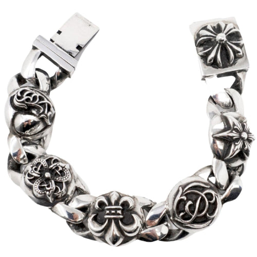 bracelet Chrome Hearts fabriqué en argent sterling
