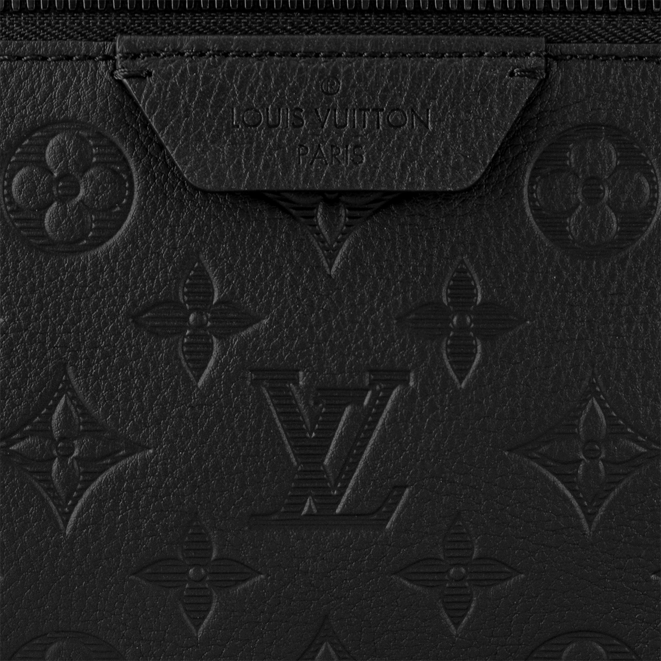 sac à dos Louis Vuitton Discovery confectionné en cuir de veau noir souple