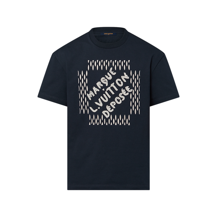 t-shirt est le Tee-shirt à signatures brodées en coton de Louis Vuitton