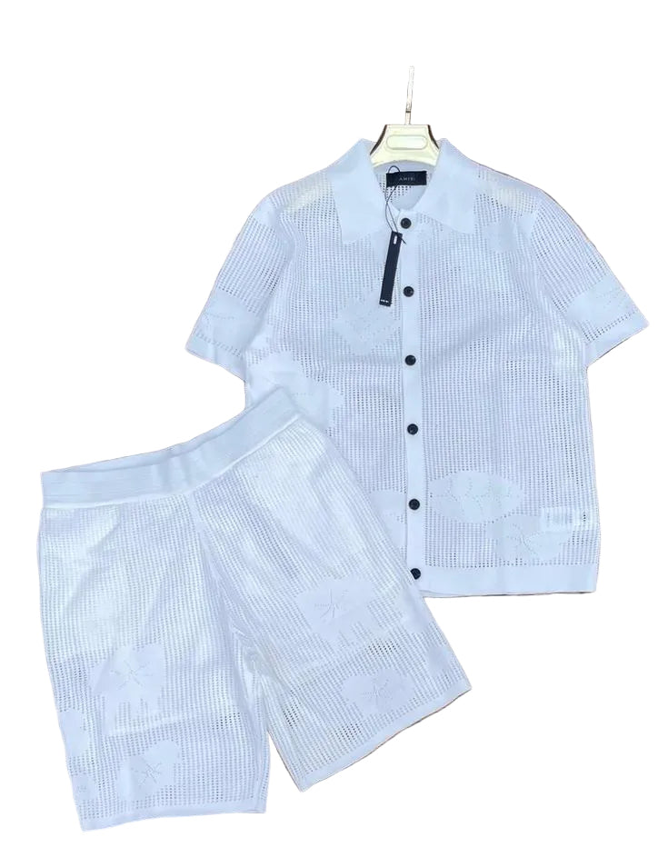 ensemble blanc de la marque Amiri