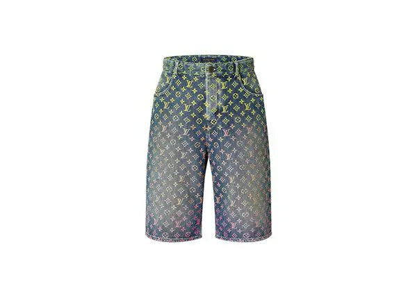 Short en jean Monogram arc-en-ciel Louis Vuitton
