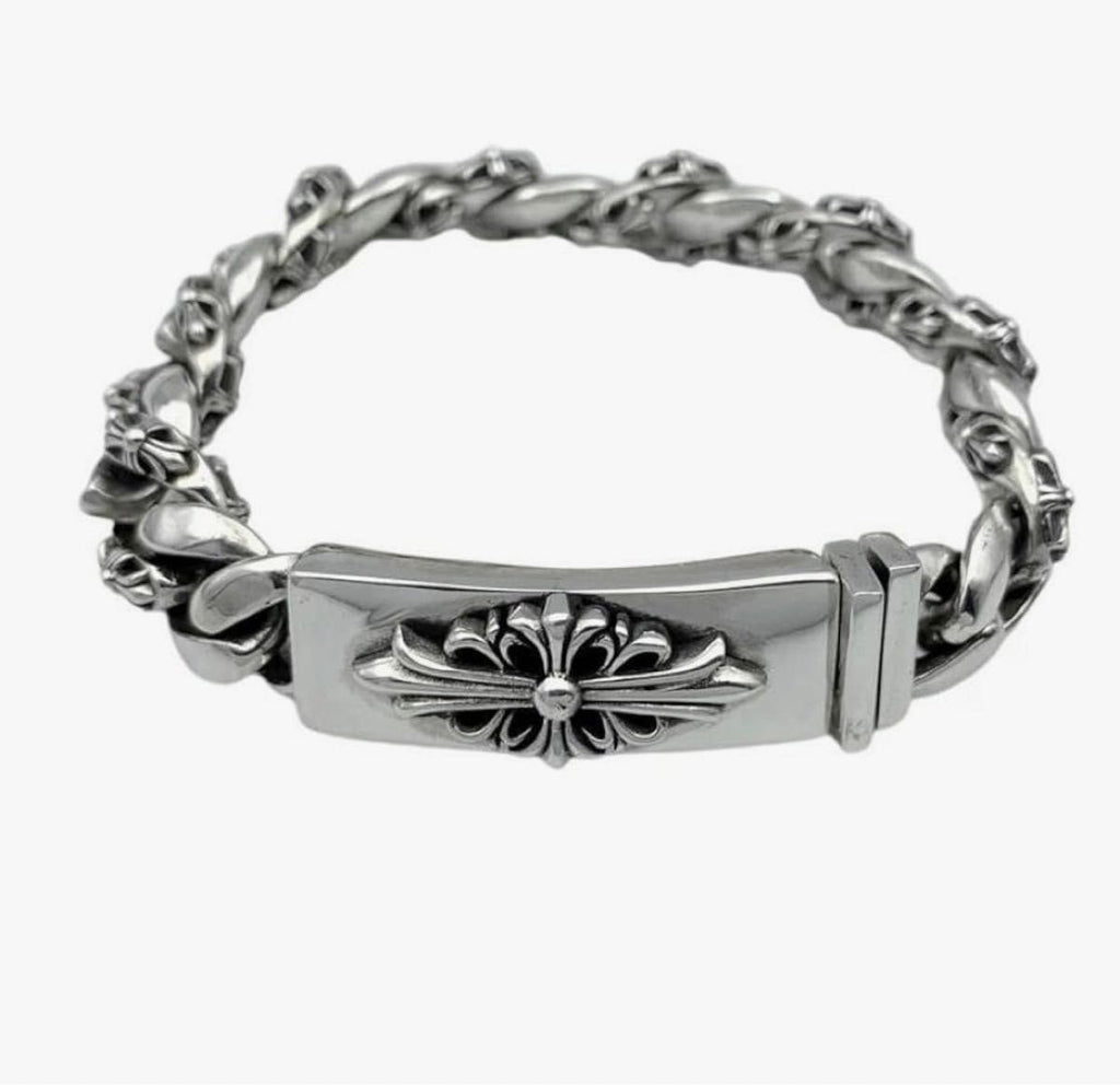 bracelet Chrome Hearts fabriqué en argent sterling